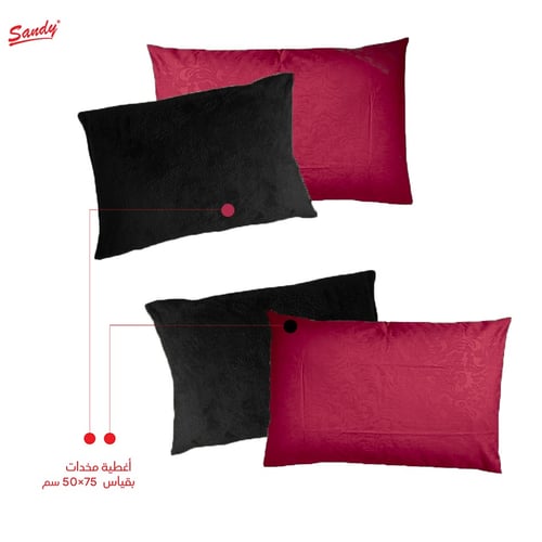 طقم لحاف ساندي فلوري "شتوي" نفرين - عودي اسود