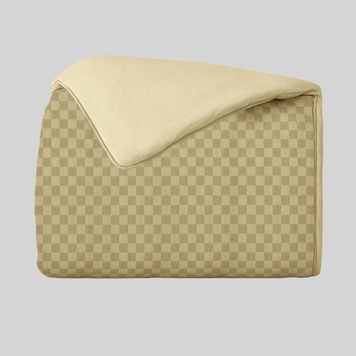 مفرش بحشوة متحركة نفرين جاكار 7 قطع - بيج