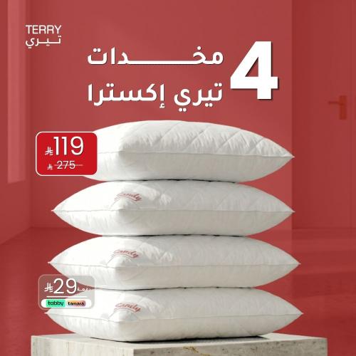 بكج 4 مخدات تيري إكسترا | Extra