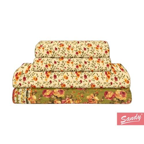 طقم شرشف ساندي مزدوج 4 قطع - 980