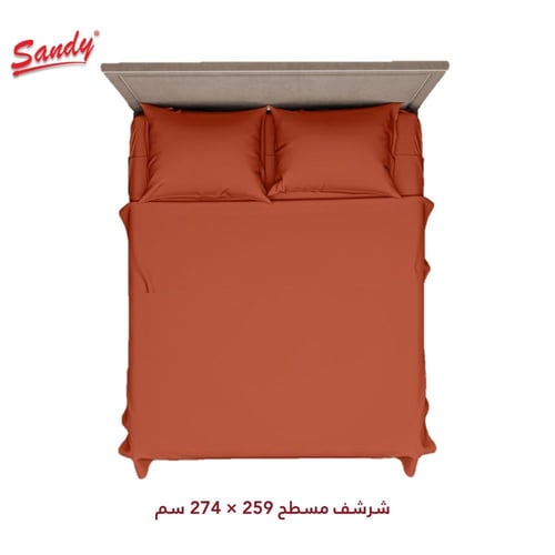 طقم شرشف ساندي ساده مزدوج - طوبي
