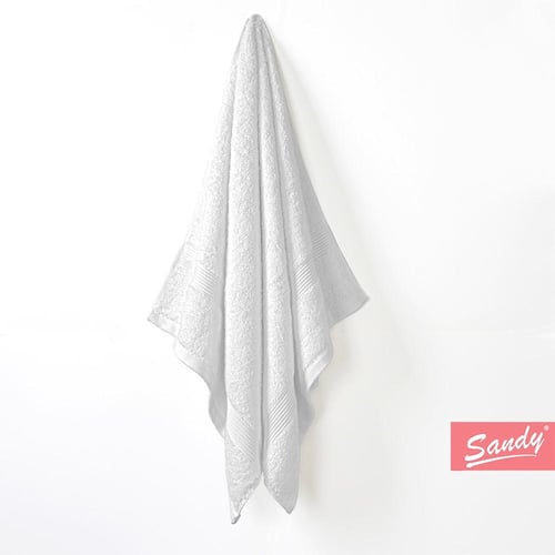 منشفة ساندي قطن 100% | أبيض "كبيرة جدا"