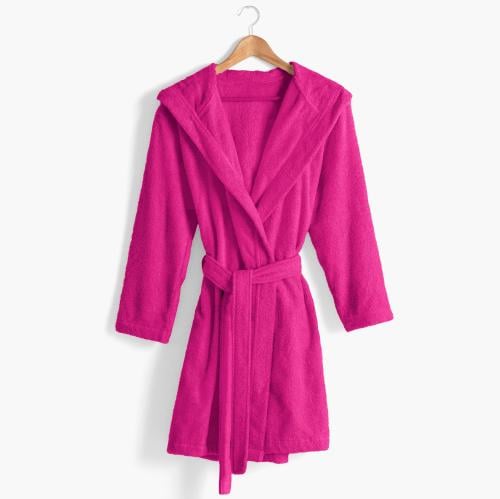 روب حمام ساندي هودي قطن 100% -فوشي