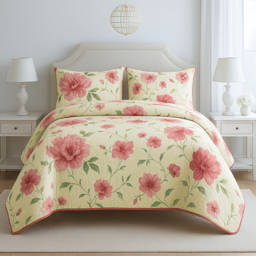 مفرش نفر و نص روز فلوري - حنين