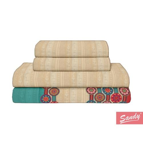 طقم شرشف ساندي مزدوج 4 قطع - 1015