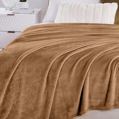 بطانية ساندي الناعمة - بني | مزدوج