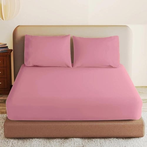 طقم شرشف روز ساده نفرين 200x200 سم - متعدد الألوان