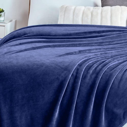 بطانية ساندي الناعمة - كحلي | مفرد