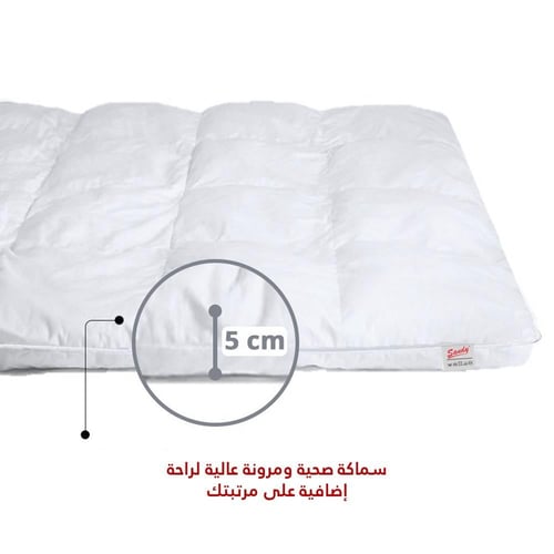 لباد سرير ساندي 5 سم 100×200 سم - مفرد