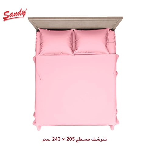 طقم شرشف ساندي ساده مفرد ونص 140×200 سم - زهري
