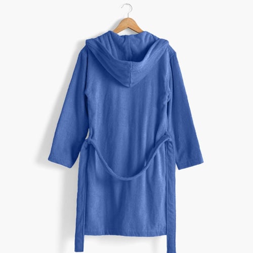 روب حمام ساندي هودي قطن 100% - ازرق