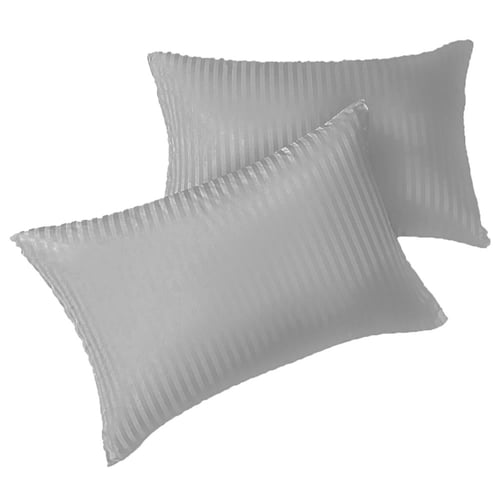 طقم غطاء مخدة روز فندقي مقلم 2 قطعة - متعدد الألوا...