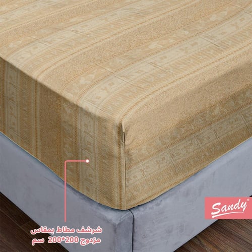 طقم شرشف ساندي مزدوج 4 قطع - 1015