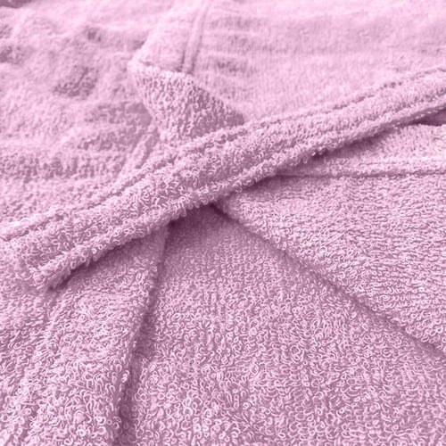 روب حمام ساندي أطفال هودي قطن 100% - زهري