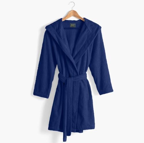 روب حمام ساندي هودي قطن 100% - كحلي