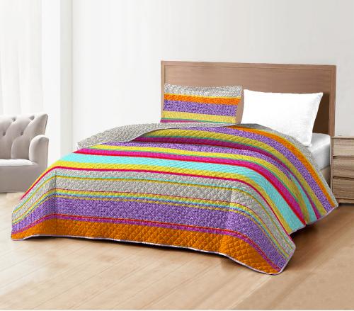 مفرش مضغوط نفر ونص فاخر 4 قطع - كورال