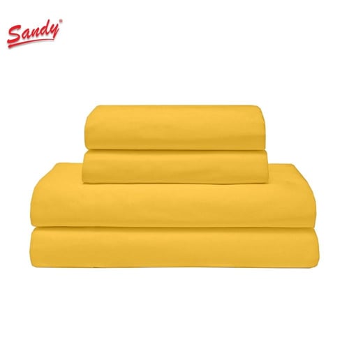 طقم شرشف ساندي ساده مزدوج - كناري