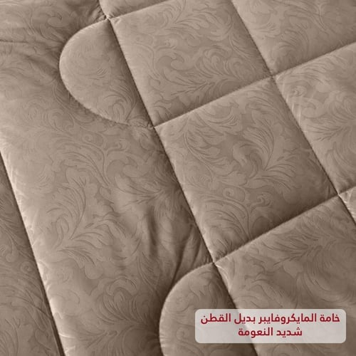 مفرش نفرين فلوري 6 قطع - موكا