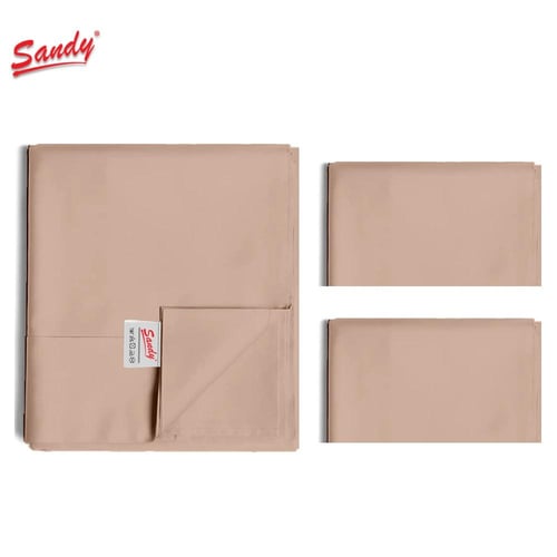 طقم شرشف ساندي ساده مفرد ونص - توسكاني