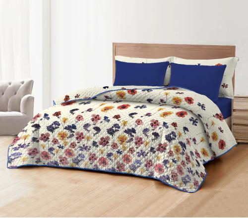 مفرش مضغوط نفرين فاخر 6 قطع - بلوم