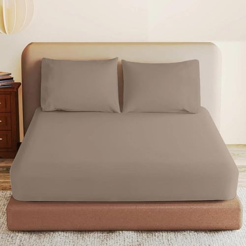 طقم شرشف روز ساده نفرين 200x200 سم - متعدد الألوان