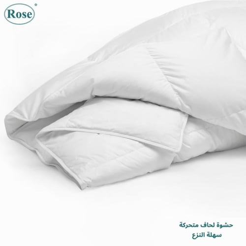 مفرش فندقي بحشوة متحركة نفرين مقلم 7 قطع - بني داك...