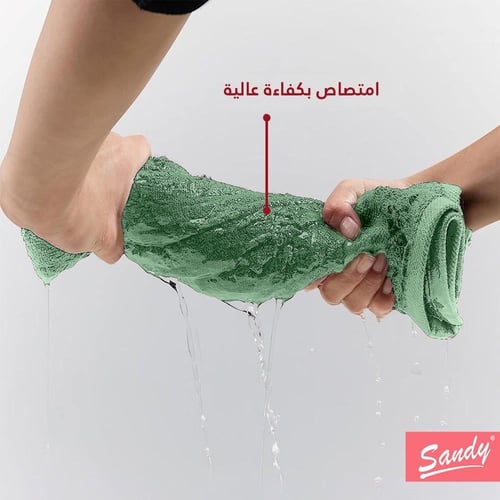 منشفة ساندي قطن 100% | زيتي "شعر"