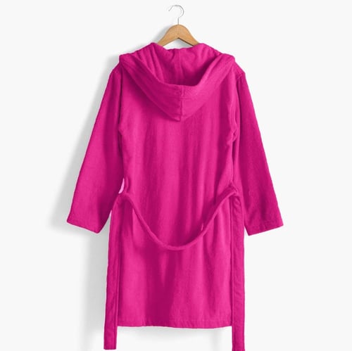 روب حمام ساندي هودي قطن 100% -فوشي