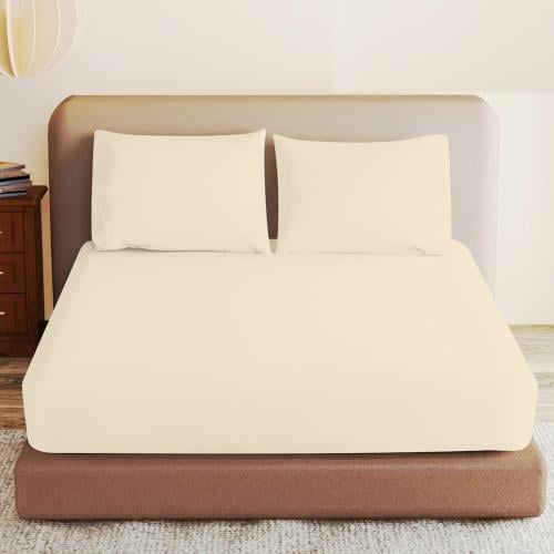 طقم شرشف روز ساده نفرين 200x200 سم - سكري