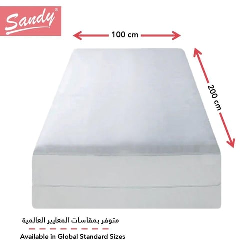 واقي مرتبة ساندي لاتيكس ضد البلل 100×200 سم
