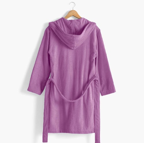 روب حمام ساندي هودي قطن 100% - ليلك