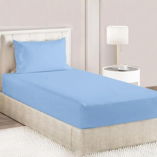 طقم شرشف روز ساده نفر عريض 200x120 سم - متعدد الال...