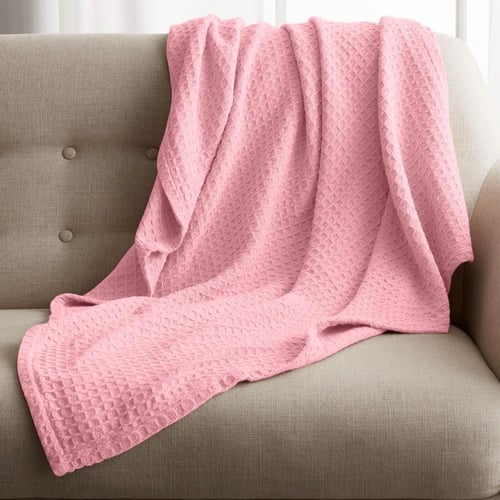 بطانية ساندي الفاخرة للأطفال قطن 100% - زهري