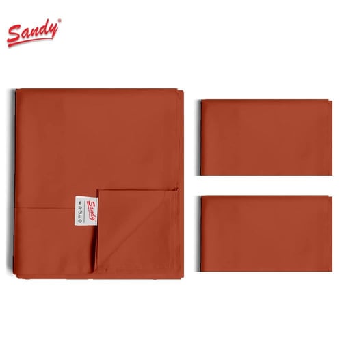 طقم شرشف ساندي ساده مفرد ونص - طوبي