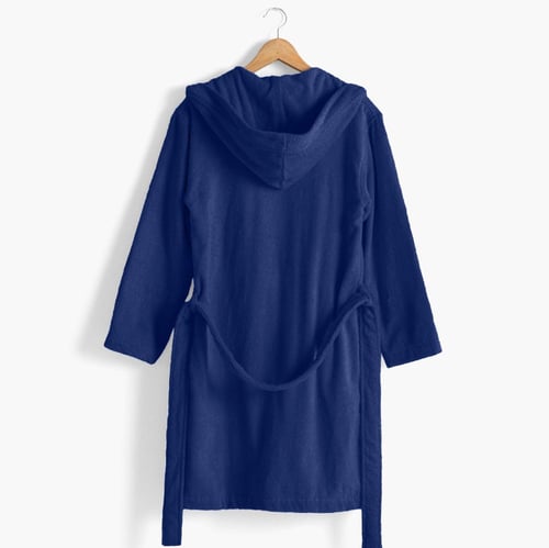 روب حمام ساندي هودي قطن 100% - كحلي