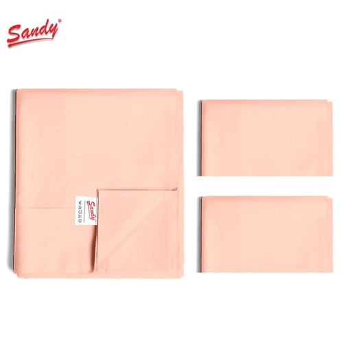 طقم شرشف ساندي ساده نفرين - خربزي