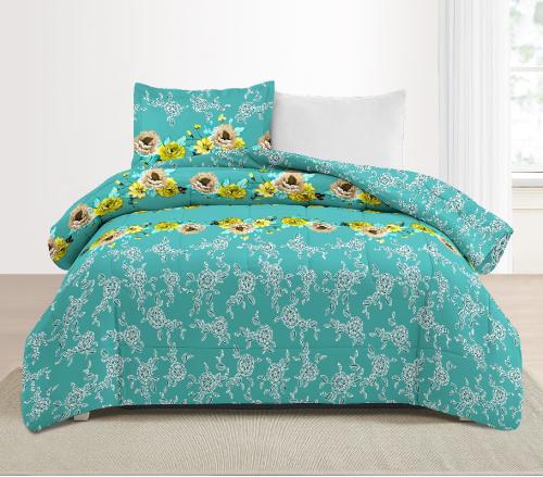 مفرش نفر ونص فاخر 4 قطع - غريس