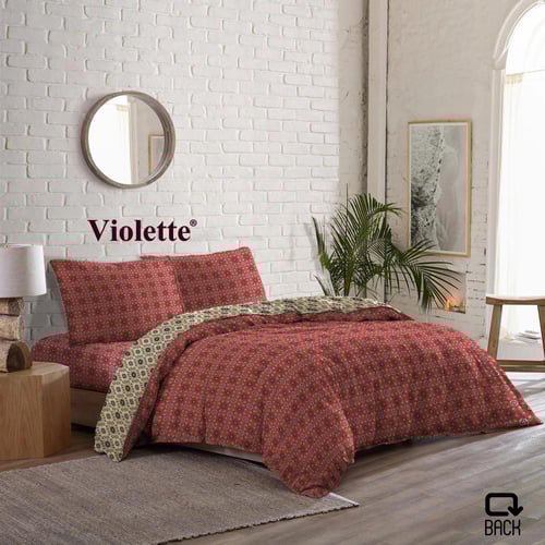 طقم لحاف فيوليت وجهين نفرين - نوستالجيا