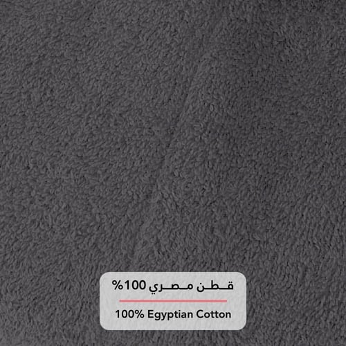 روب حمام ساندي هودي قطن 100% - رمادي