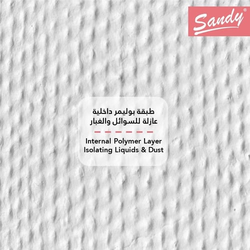 طقم واقي مخدة ساندي لاتيكس ضد البلل 2 قطعة