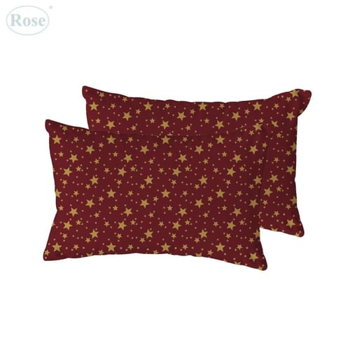 طقم غطاء مخدة فلوري نجوم 2 قطعة - متعدد الألوان