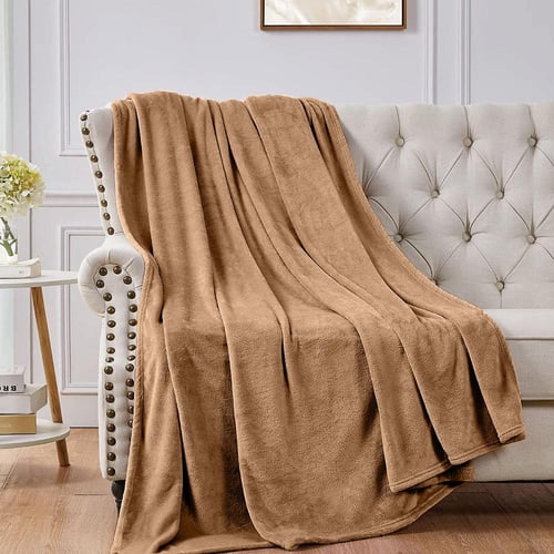 بطانية ساندي الناعمة - بني | مزدوج