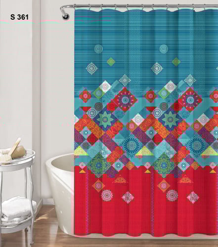 ستارة حمام ساندي 240x210 سم | مشجر 361