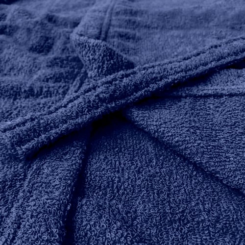 روب حمام ساندي أطفال هودي قطن 100% - كحلي