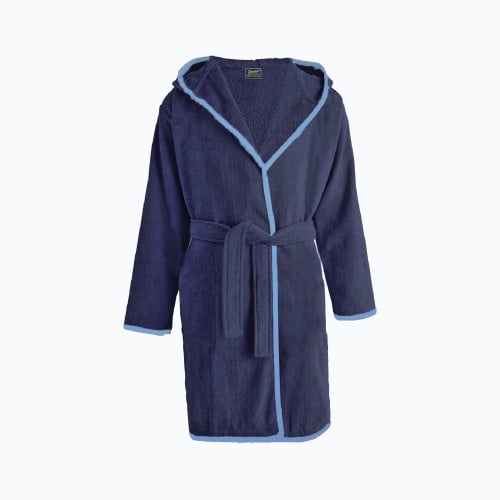 روب حمام ساندي أطفال هودي قطن 100% - كحلي