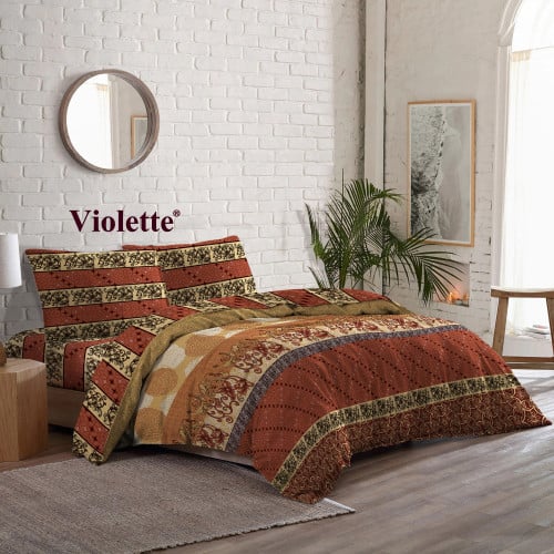 طقم لحاف فيوليت وجهين نفرين - كلاسيك