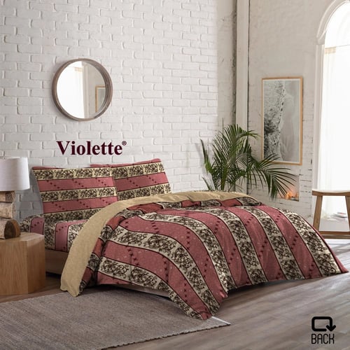 طقم لحاف فيوليت وجهين نفرين - كلاسيك