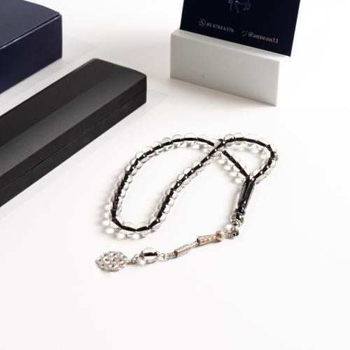 سبحة اسود شفاف