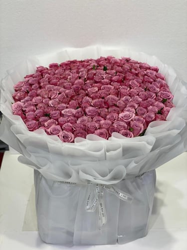 باقة 200 وردة جوري موف دبل