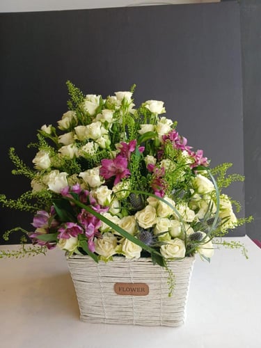 سلة ورد بيبي روز بااشكالها المميزة